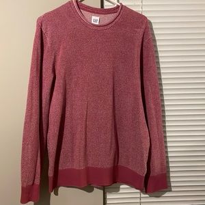 Mens red Gap crew neck